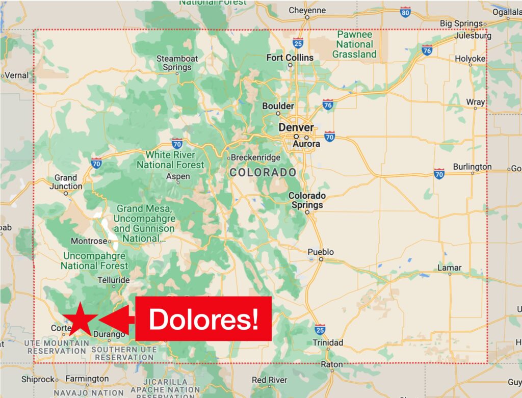 location of Dolores School District
